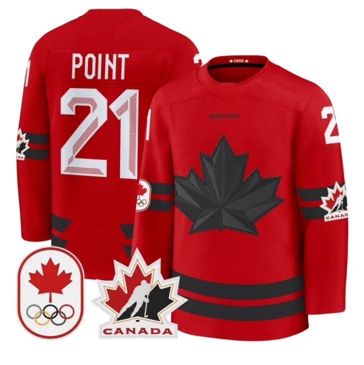 Brayden Point Jersey #21 Canada Olympic 2026 Premium Hockey All Stitched - Image 2