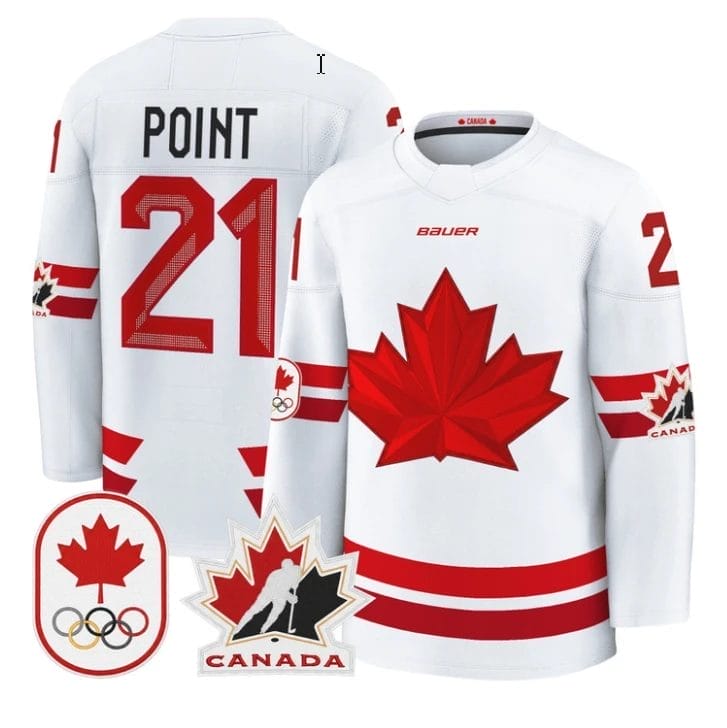 Brayden Point Jersey #21 Canada Olympic 2026 Premium Hockey All Stitched - Image 3
