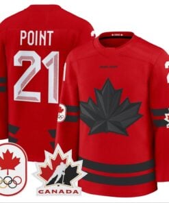 Alternative view of Brayden Point Jersey #21 Canada Olympic Premium Hockey Stitched