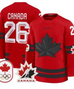 Canada Jersey 26 Canada Olympic 2026 Premium Hockey All Stitched Red
