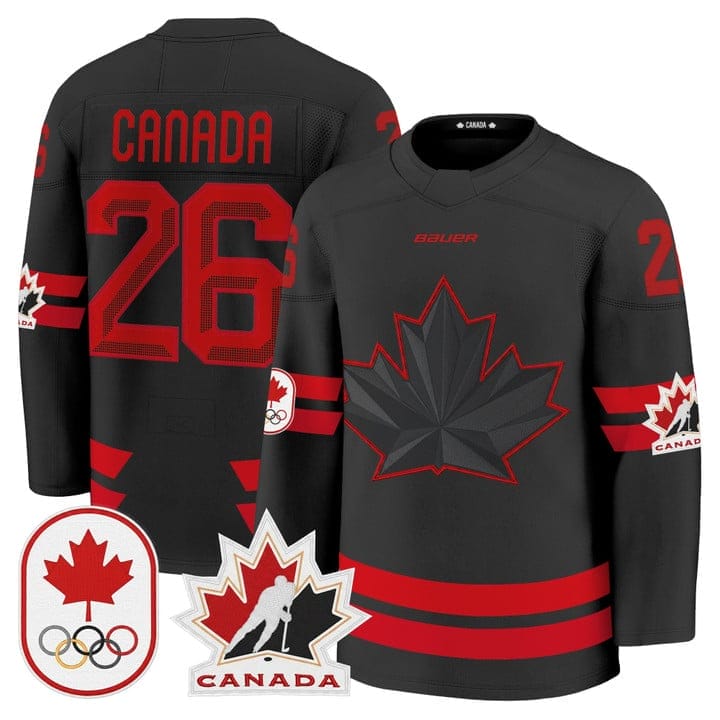 Canada Jersey 26 Canada Olympic Premium Hockey 2026 Stitched Black