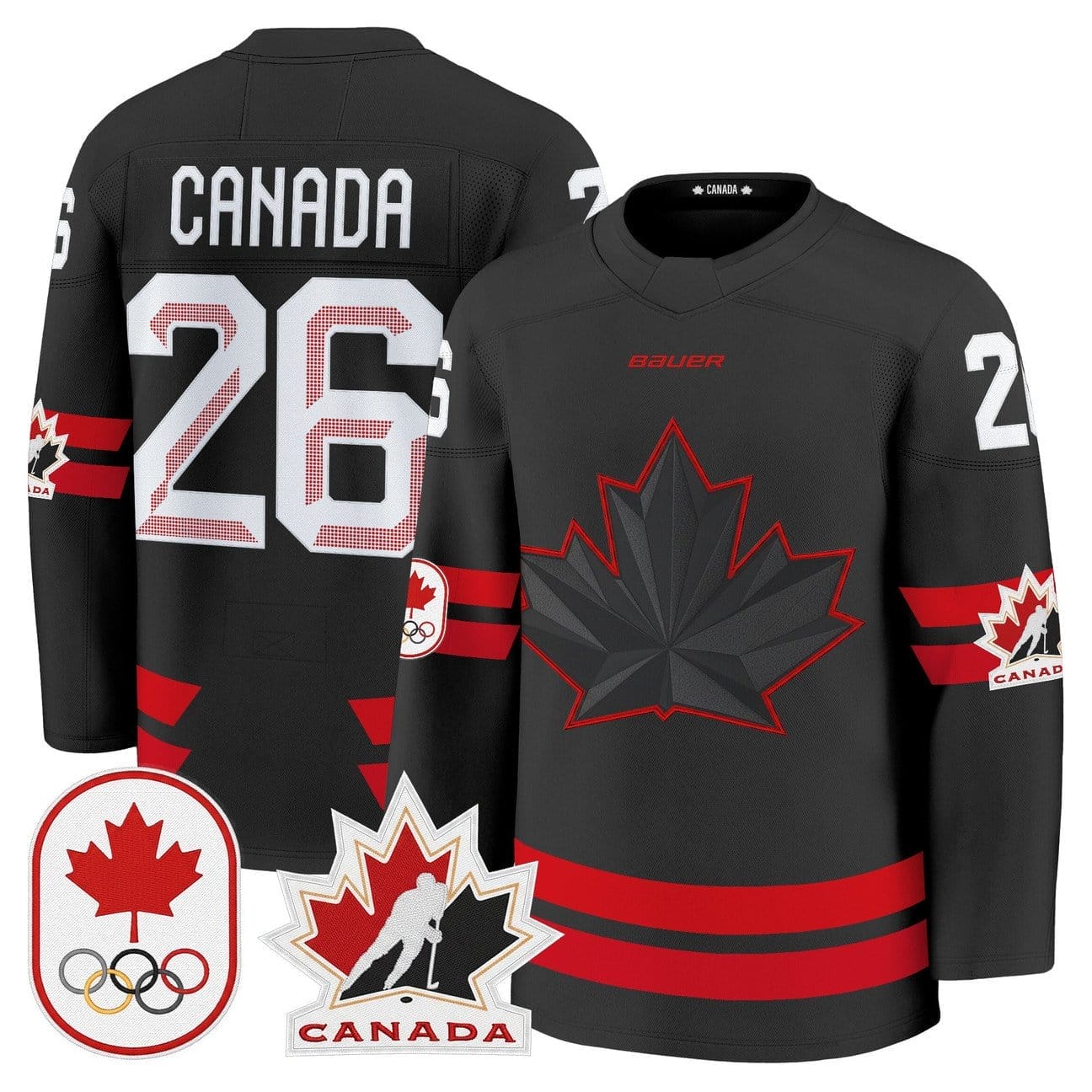Canada Jersey 26 Canada Olympic Premium Hockey Stitched Black df1dbfd4 536a 44d6 9024 b4858011251f