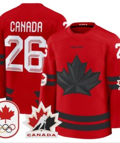 Canada Jersey 26 Canada Olympic Premium Hockey Stitched Red