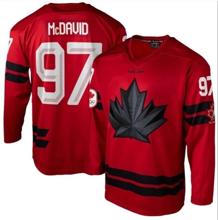 Connor McDavid Team Canada 2026 Winter Olympics Jersey Red All STITCHED 4 ConnorMcDavidTeamCanada2026WinterOlympicsJerseyRedAllSTITCHED