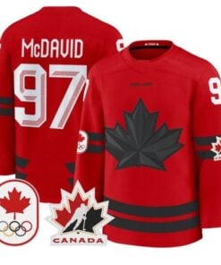 Connor McDavid Jersey 97 Canada Olympic 2026 Premium Hockey All Stitched Red aba642d2 af32 4df5 8f1a 86afe6338d97