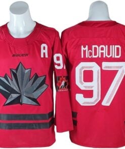 Alternative view of Connor McDavid Jersey #97 Winter Olympics Team Canada 2026 Hockey Stitched