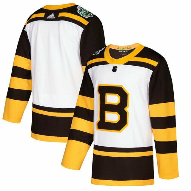 Custom Boston Bruins Jersey Name And Number Blank 2019 Winter Classic White