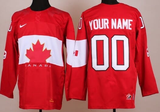 Custom Olympics Canada Jersey Name And Number 2014 Red 1 Custom Olympics Canada Jersey Name And Number 2014 Red