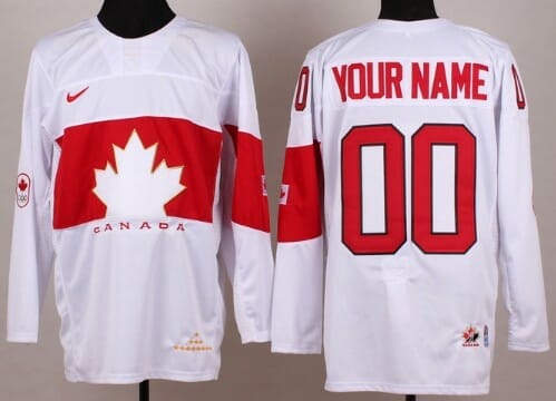 Custom Olympics Canada Jersey Name And Number 2014 White 1 Custom Olympics Canada Jersey Name And Number 2014 White
