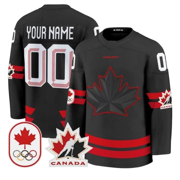 Custom Canada Olympic Jersey Name, Number 2026 Premium Hockey All Stitched
