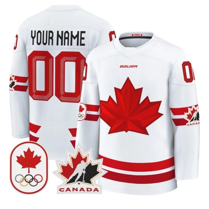Custom Canada Olympic Jersey Name, Number 2026 Premium Hockey All Stitched - Image 3