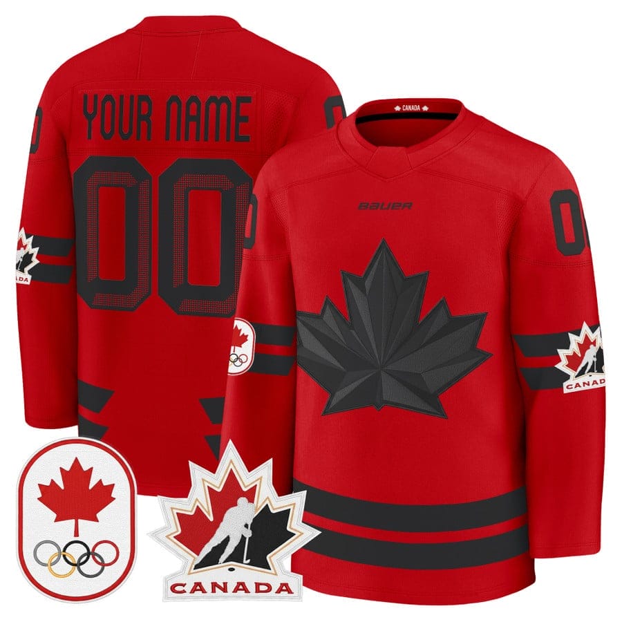 Custom Canada Olympic Jersey Name, Number Premium Hockey 2026 Stitched 3 Custom Canada Olympic Jersey Name, Number Premium Hockey 2026 Stitched - Image 3