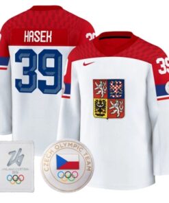 Dominik Hasek Jersey 39 Czechia Olympic 2026 Premium Hockey All Stitched White