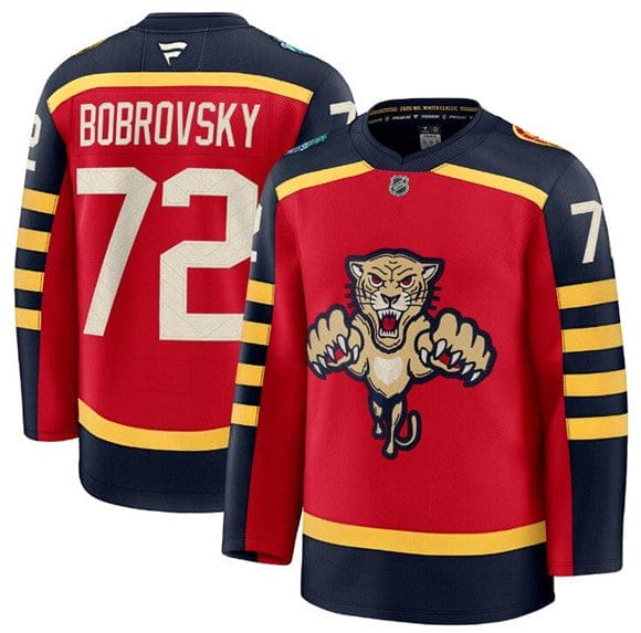 Florida Panthers #72 Sergei Bobrovsky Jersey Red 2026 Winter Classic Stitched 5 FloridaPanthers 72SergeiBobrovskyJerseyRed2026WinterClassicStitched