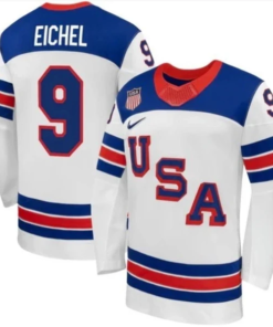 Jack Eichel Jersey Team USA Winter Olympics 2026 Hockey Premium STITCHED White