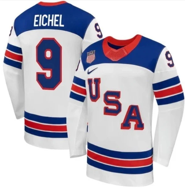 Jack Eichel Jersey Team USA Winter Olympics 2026 Hockey Premium STITCHED White 1 Jack Eichel Jersey Team USA Winter Olympics 2026 Hockey Premium STITCHED White