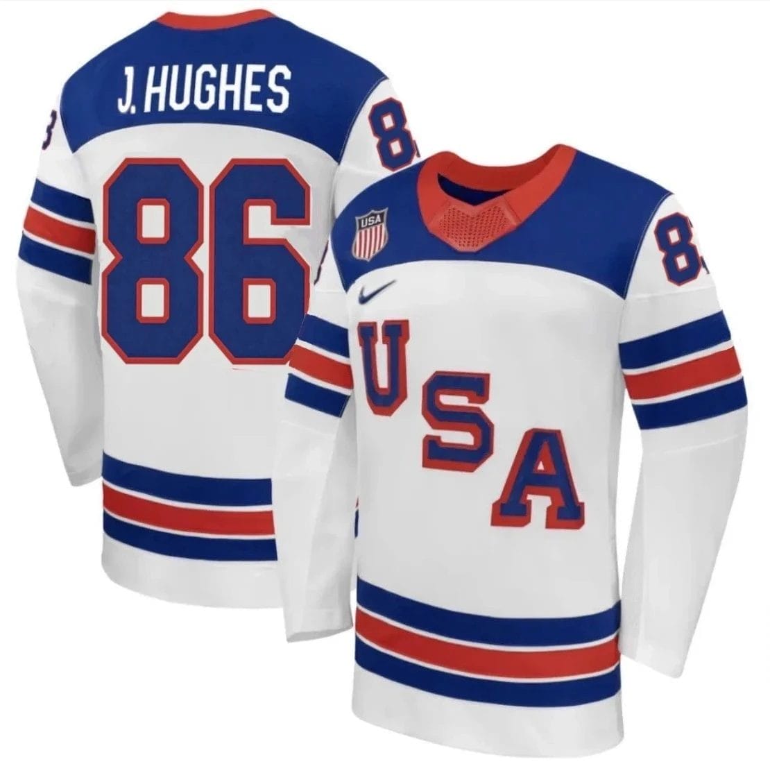 Jack Hughes Jersey Team USA Winter Olympics 2026 Hockey Premium STITCHED 1 Jack Hughes Jersey Team USA Winter Olympics 2026 Hockey Premium STITCHED
