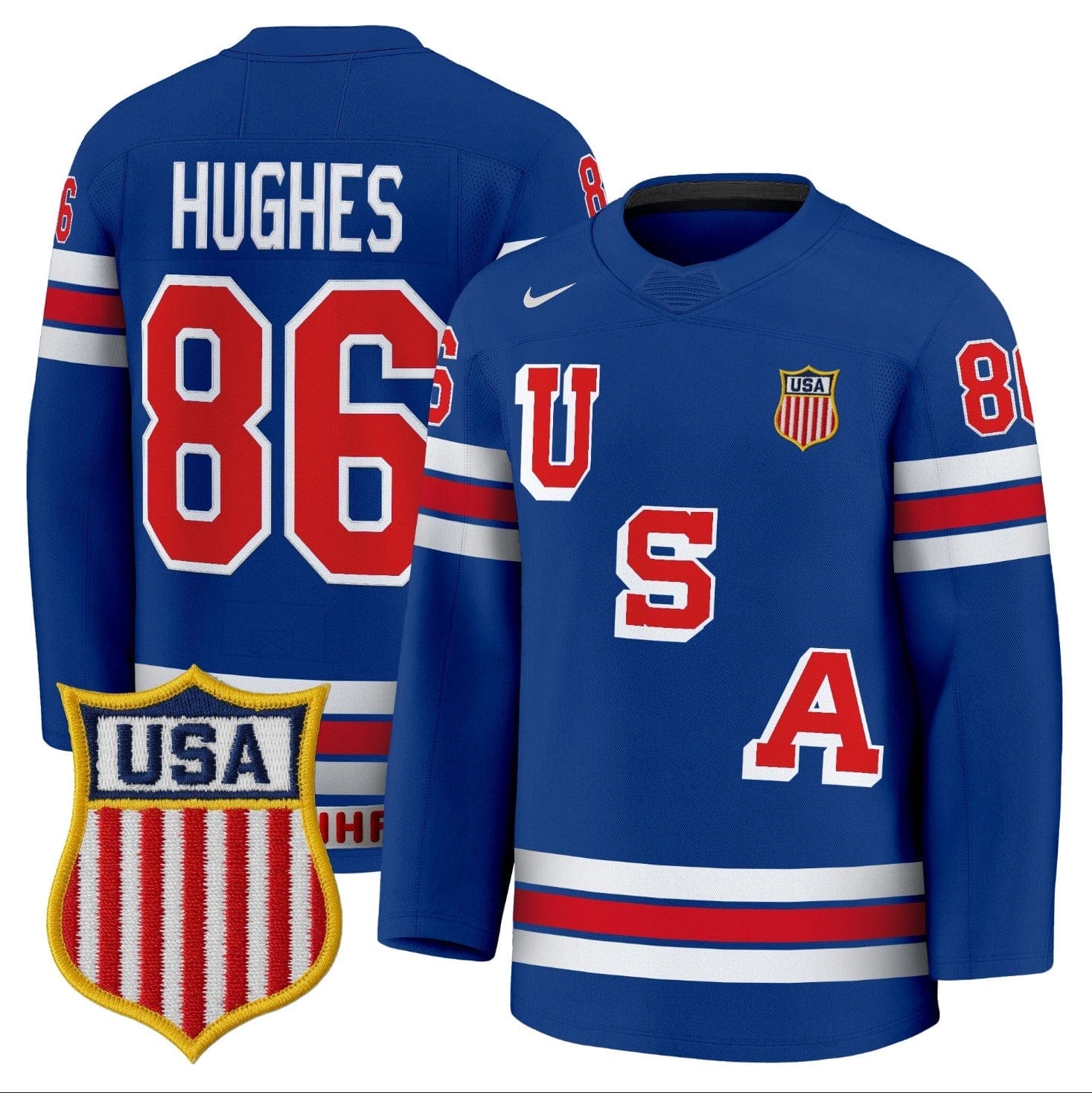 Jack Hughes Jersey #86 USA Olympic 2026 Premium Hockey Stitched 1 Jack Hughes Jersey #86 USA Olympic 2026 Premium Hockey Stitched
