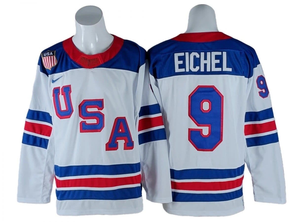 Jack Eichel Jersey #9 Winter Olympics Team USA 2026 Hockey Stitched - Image 2
