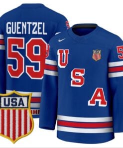 Jake Guentzel Jersey #59 USA Olympic 2026 Premium Hockey Stitched
