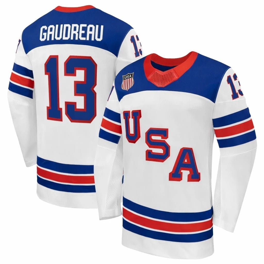 Johnny Gaudreau Jersey Team USA Winter Olympics 2026 Hockey Premium STITCHED 2 Johnny Gaudreau Jersey Team USA Winter Olympics 2026 Hockey Premium STITCHED - Image 2