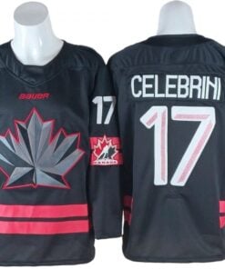 Macklin Celebrini Jersey #17 Winter Olympics Team Canada 2026 Stitched