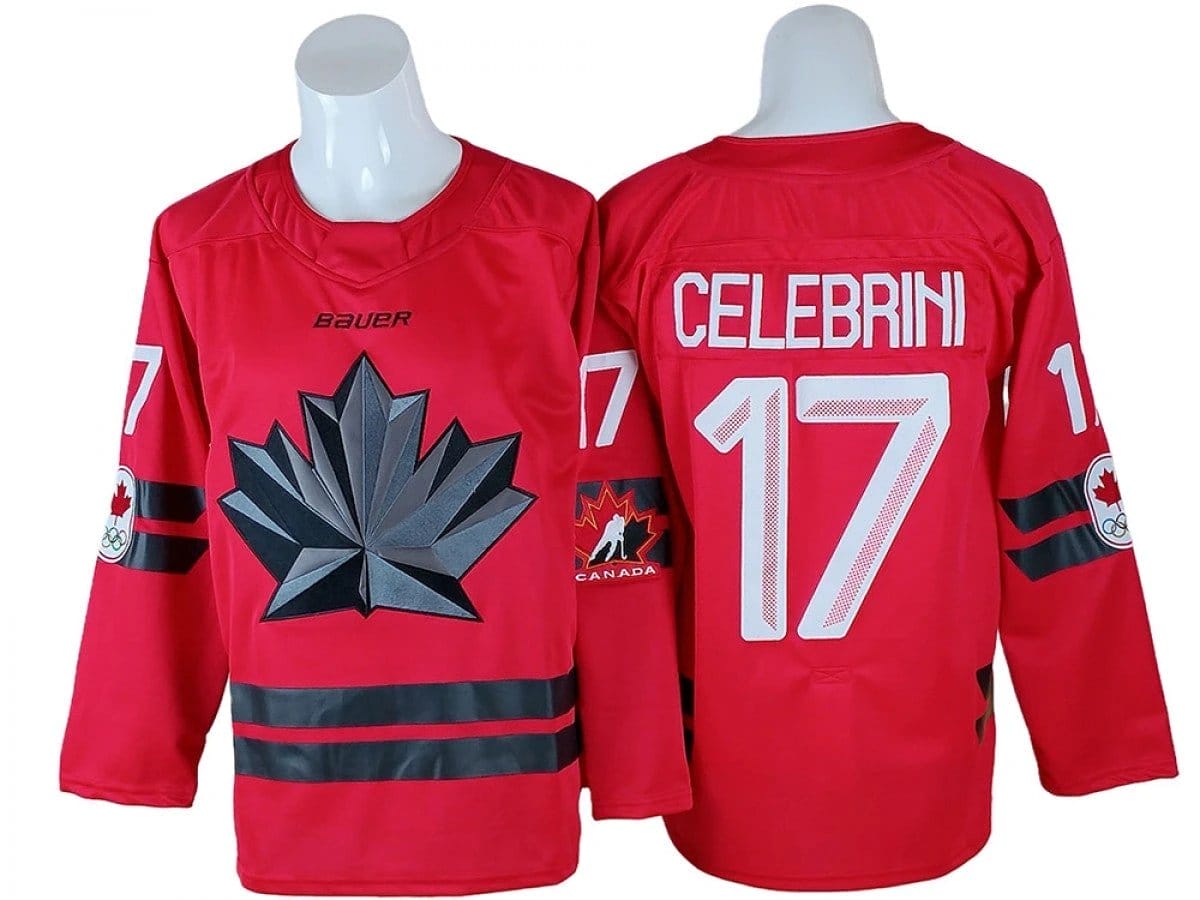 Macklin Celebrini Jersey #17 Winter Olympics Team Canada 2026 Stitched - Image 2