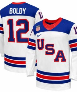 Matt Boldy Jersey Team USA Winter Olympics 2026 Hockey Premium STITCHED 4 Matt Boldy Jersey Team USA Winter Olympics 2026 Hockey Premium STITCHED White