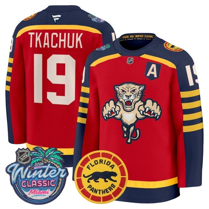 MatthewTkachukJersey 19FloridaPanthers2026WinterClassicPremiumStitched