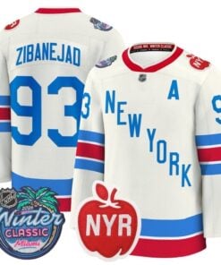 Mika Zibanejad Jersey #93 New York Rangers 2026 Winter Classic Premium Stitched