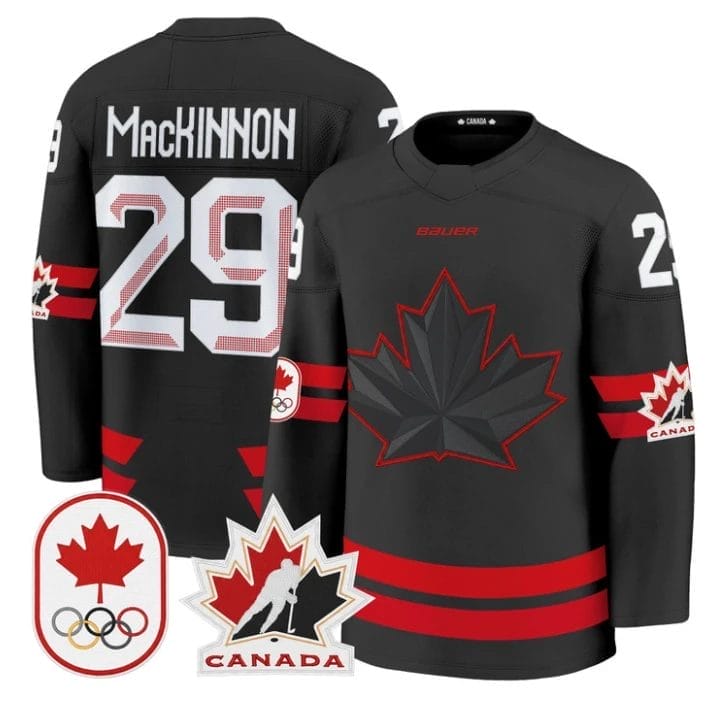 Nathan MacKinnon Jersey 29 Canada Olympic 2026 Premium Hockey Stitched Black d265e6ad f637 432c 9d5f 83b7a8d14838