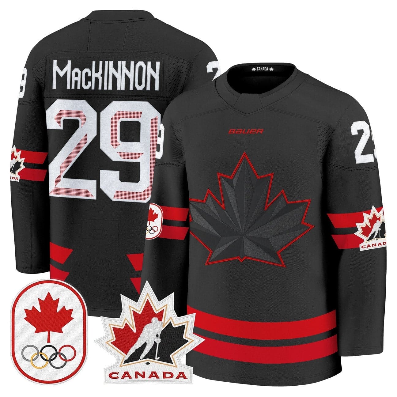 Nathan MacKinnon Jersey 29 Canada Olympic Premium Hockey Stitched Black ee8cd1fa 133a 446e 9d8b 93e6c016edc4