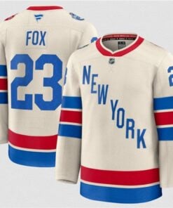 New York Rangers #23 Adam Fox Cream 2026 Winter Classic Stitched Hockey Jersey