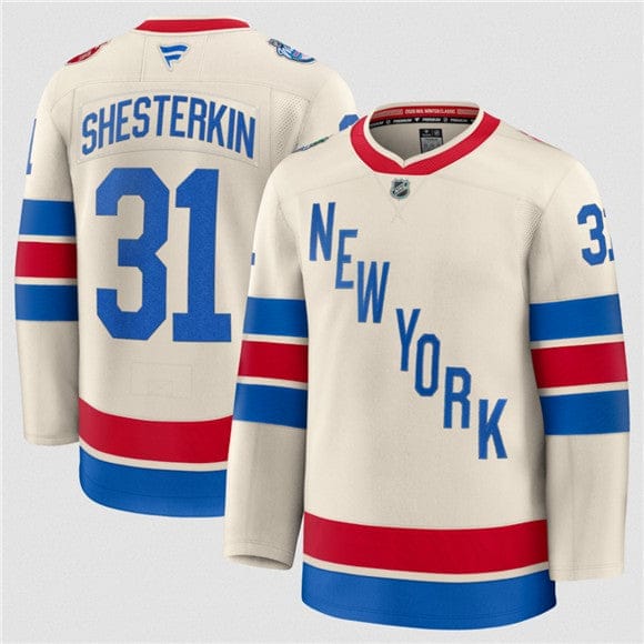 NewYorkRangers 31IgorShesterkinCream2026WinterClassicStitchedHockeyJersey