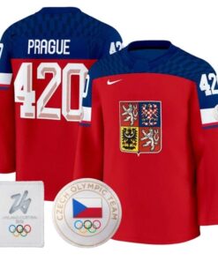Prague Jersey #420 Czechia Olympic 2026 Premium Hockey All Stitched