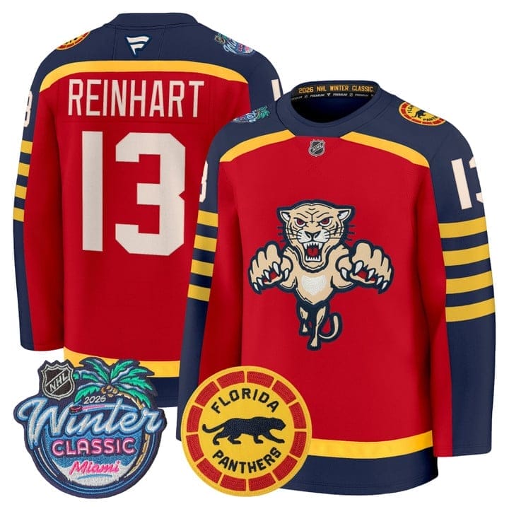 SamReinhartJersey 13FloridaPanthers2026WinterClassicPremiumStitched