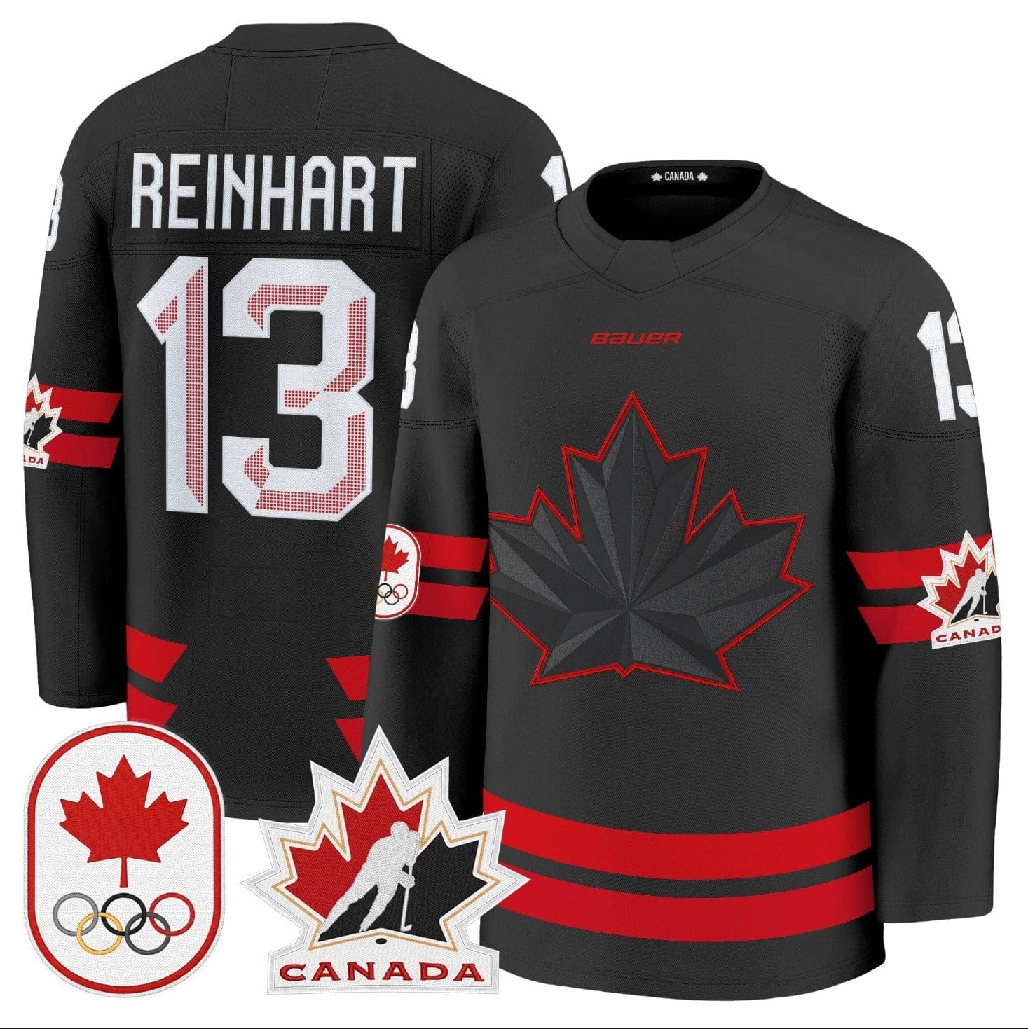 Sam Reinhart Jersey #13 Canada Olympic Premium Hockey Stitched 1 Sam Reinhart Jersey #13 Canada Olympic Premium Hockey Stitched