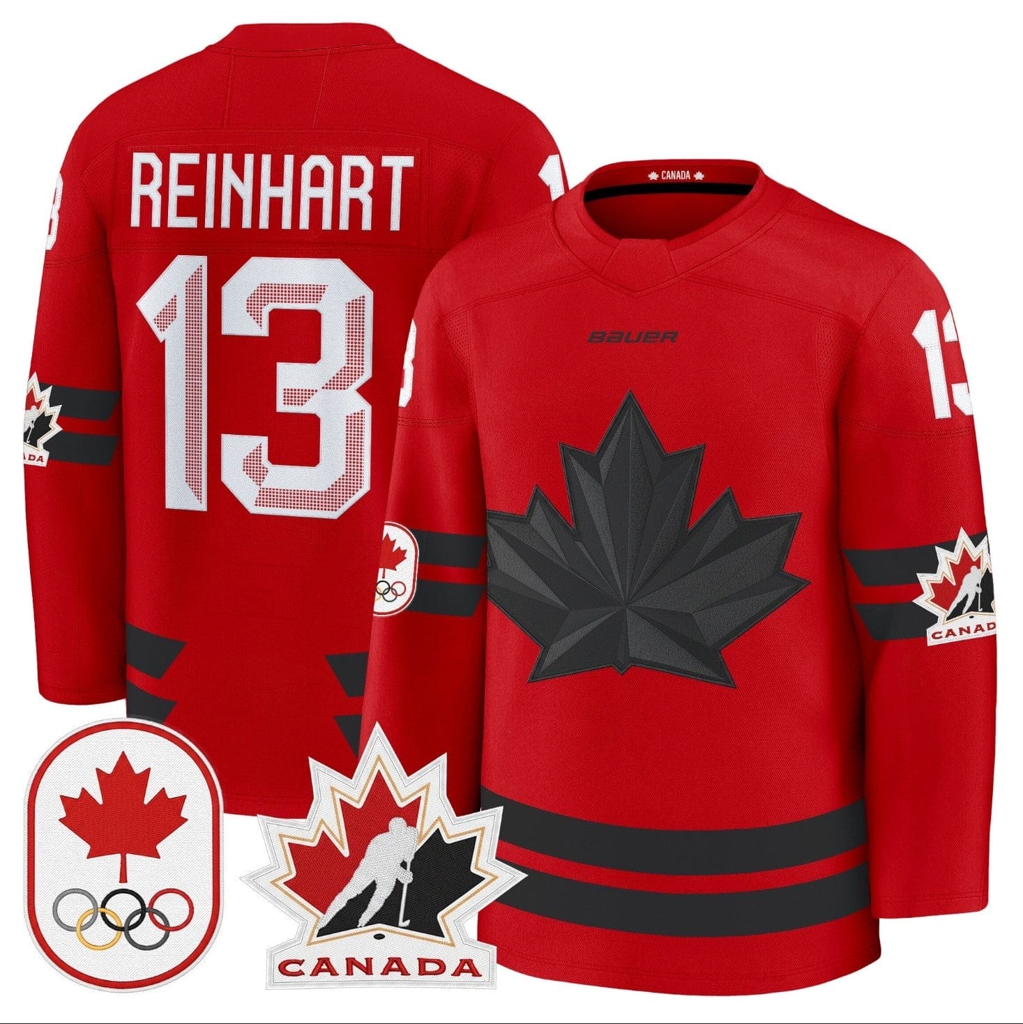 Sam Reinhart Jersey #13 Canada Olympic Premium Hockey Stitched 2 Sam Reinhart Jersey #13 Canada Olympic Premium Hockey Stitched - Image 2