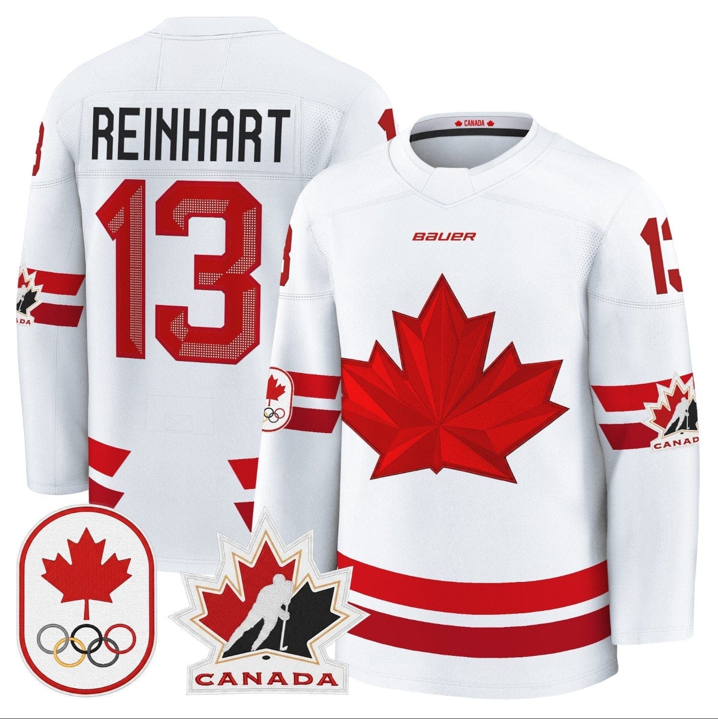 Sam Reinhart Jersey #13 Canada Olympic Premium Hockey Stitched 3 Sam Reinhart Jersey #13 Canada Olympic Premium Hockey Stitched - Image 3