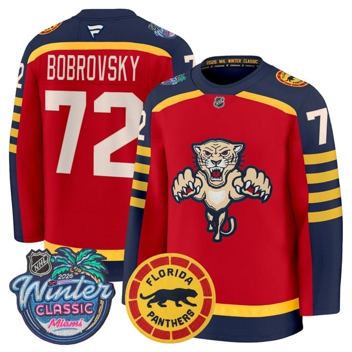 SergeiBobrovskyJersey 72FloridaPanthers2026WinterClassicStitched
