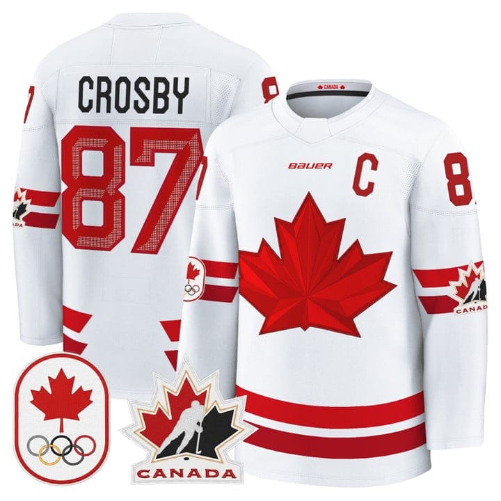 Sidney Crosby Jersey #87 Canada Olympic Premium Hockey 2026 Stitched - Image 3