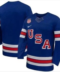 Team USA Winter Olympics 2026 Hockey Jersey Blue All STITCHED