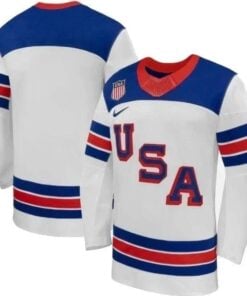 Team USA Winter Olympics 2026 Hockey Jersey White All STITCHED
