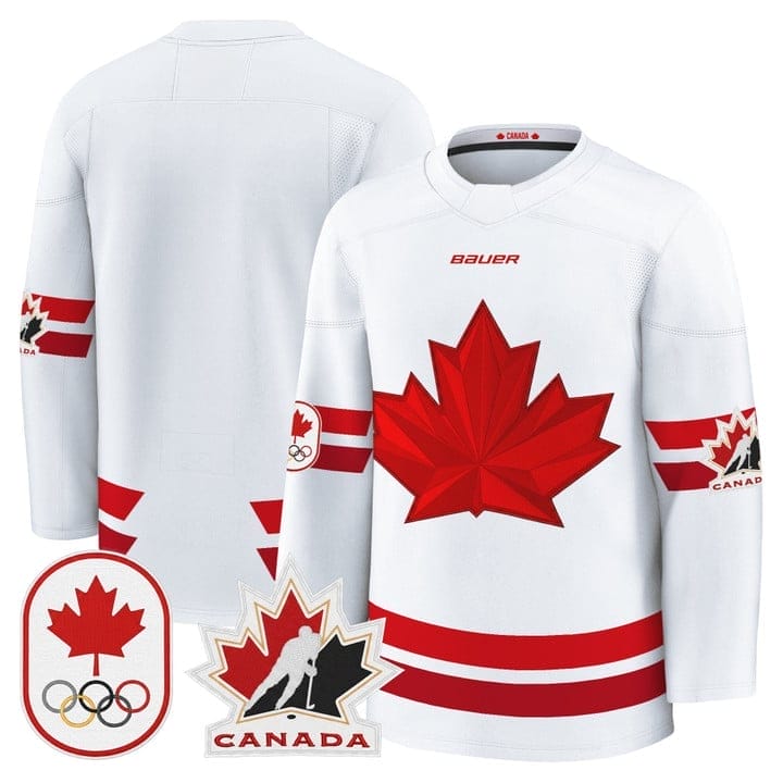 Team Jersey Canada Olympic Premium Hockey 2026 Stitched 3 Team Jersey Canada Olympic Premium Hockey 2026 Stitched - Image 3
