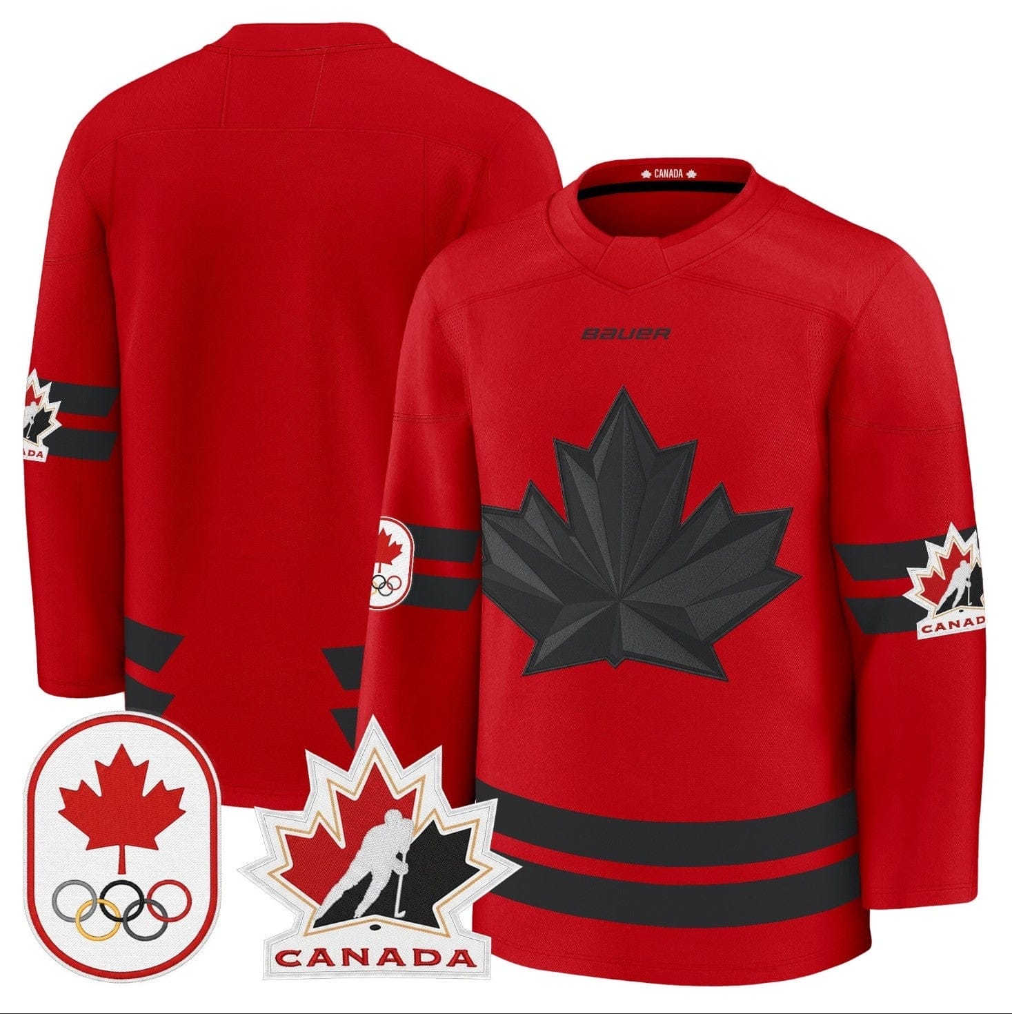 Team Jersey Canada Olympic Premium Hockey Stitched 2 Team Jersey Canada Olympic Premium Hockey Stitched - Image 2
