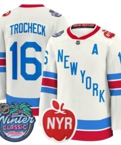 Vincent Trocheck Jersey #16 New York Rangers 2026 Winter Classic Premium Stitched