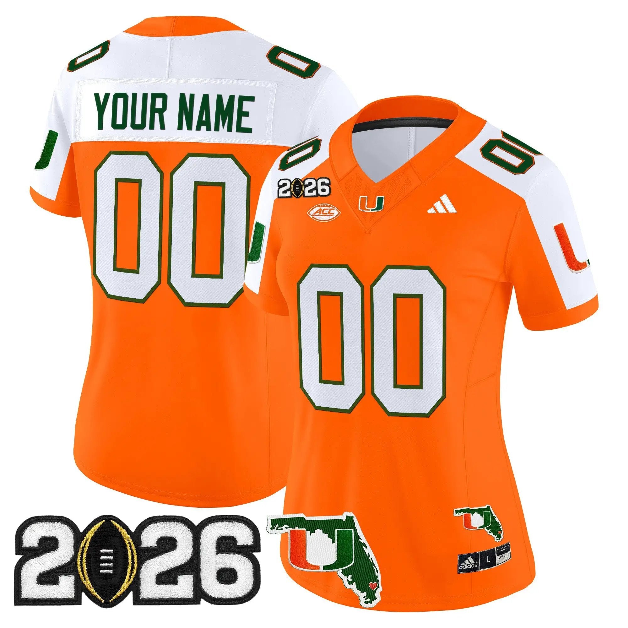 Miami Hurricanes 2026 CFP Final & Florida Patch Vapor Limited Custom Jersey - Stitched 11 Miami Hurricanes 2026 CFP Final & Florida Patch Vapor Limited Custom Jersey - Stitched by Digigearus