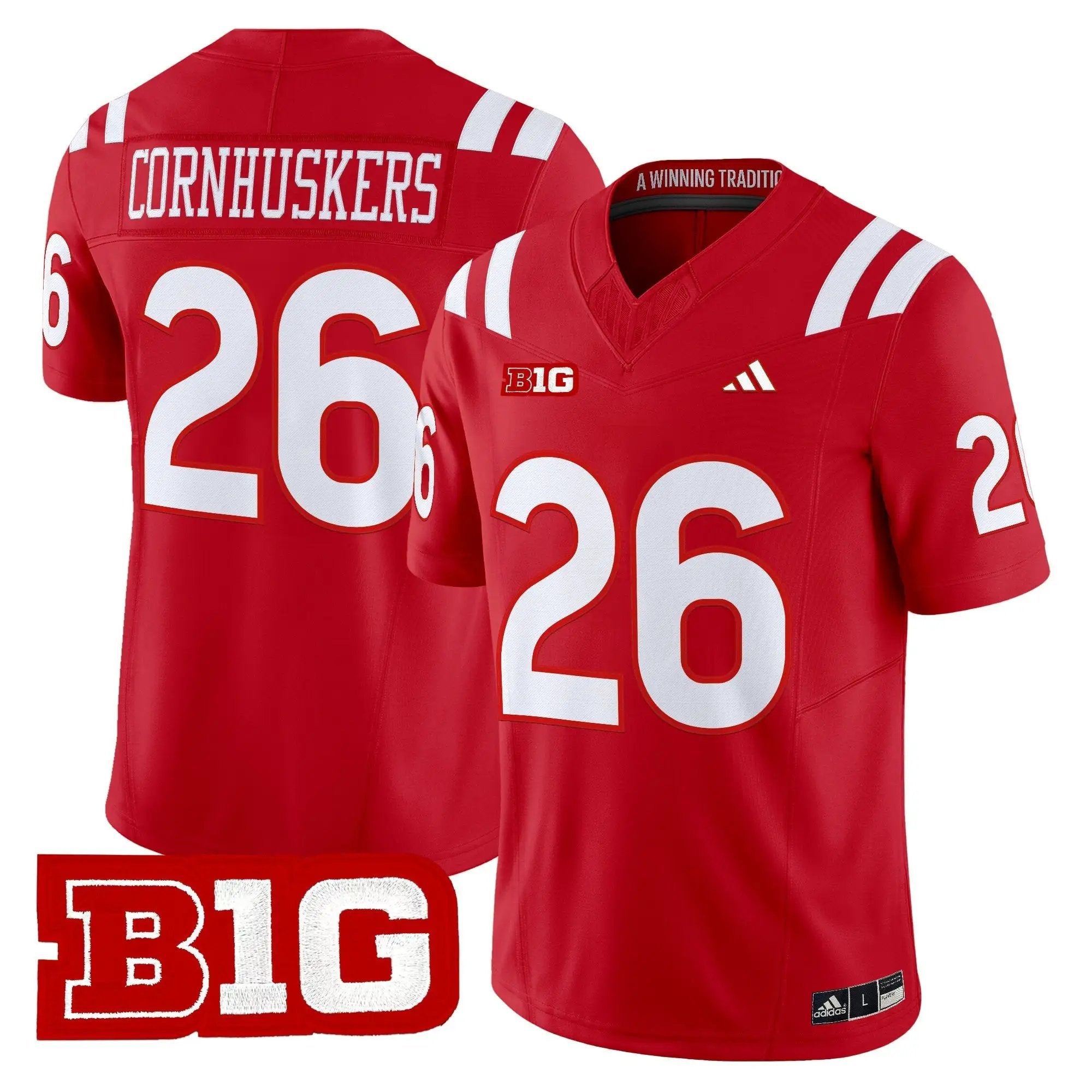 Men Nebraska Cornhuskers 2026 Vapor Limited Jersey - Stitched 2 Nebraska Cornhuskers 2026 Vapor Limited Jersey - Stitched by Digigearus