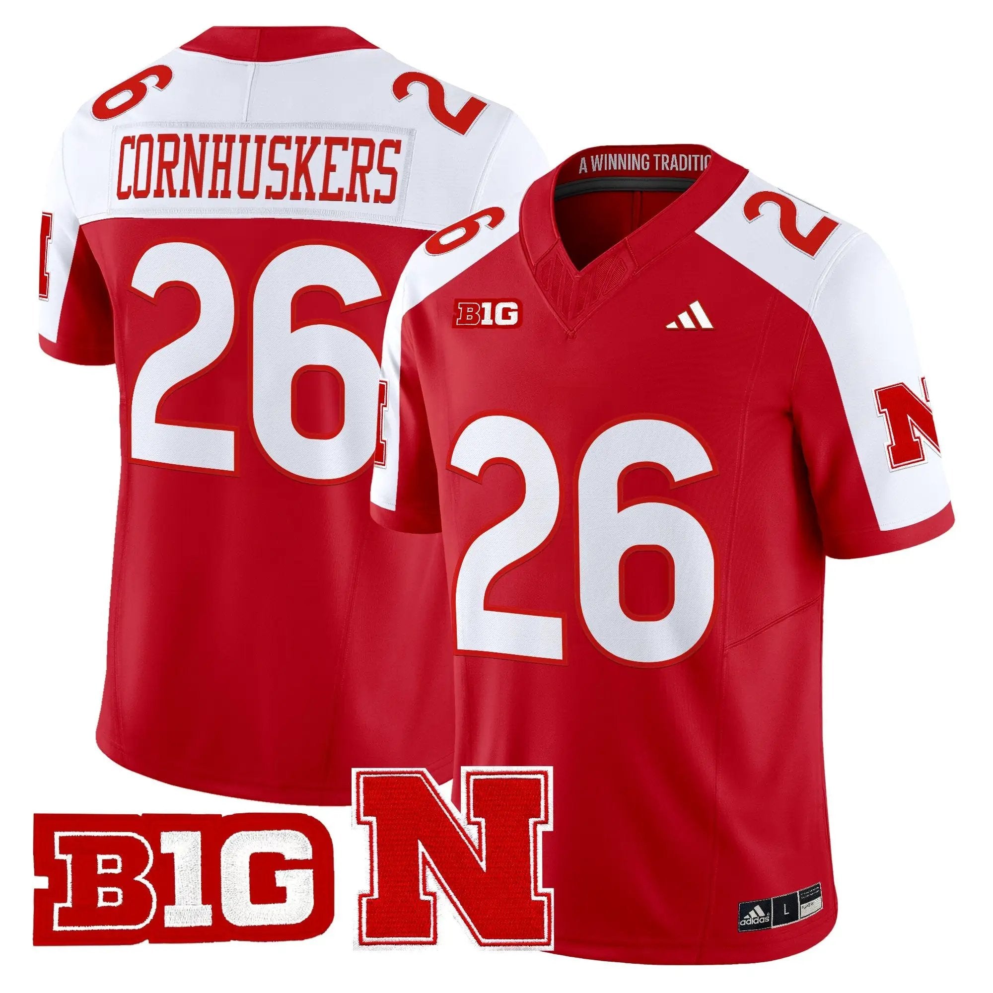 Men Nebraska Cornhuskers 2026 Vapor Limited Jersey - Stitched 35 Nebraska Cornhuskers 2026 Vapor Limited Jersey - Stitched by Digigearus