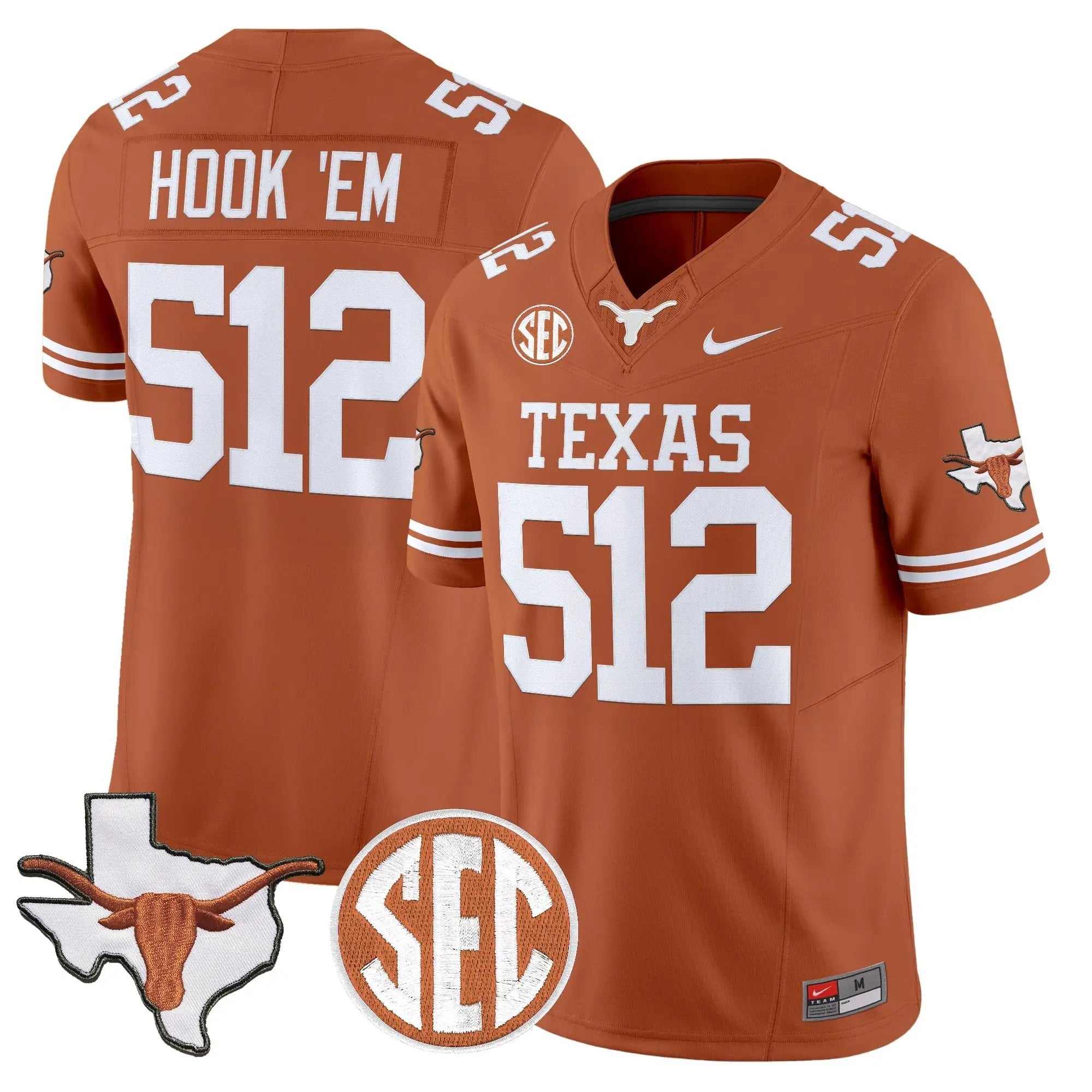 TEX 2026 State Map & SEC Patch Vapor Limited Jersey - Stitched 2 TEX 2026 State Map & SEC Patch Vapor Limited Jersey - Stitched by Digigearus